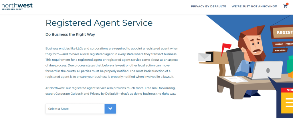 Northwest Registered Agent service page.