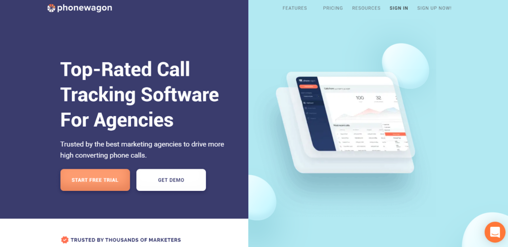 PhoneWagon call recording software start free trial - get a demo page.
