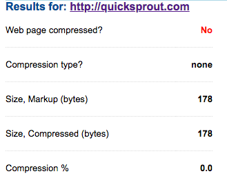 GIDnetwork example data for quicksprout.com on compression data.