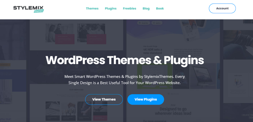 Stylemix WordPress theme homepage.
