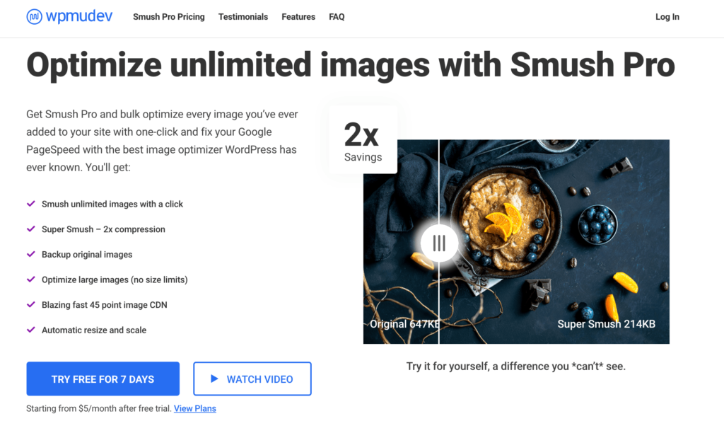 Smush Pro image compression solution.