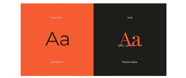 Canva design tool font example.