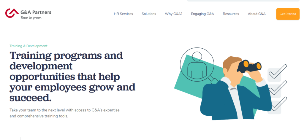 G&A Partner homepage.