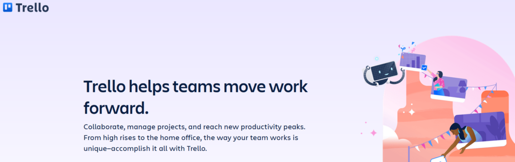 Trello homepage.