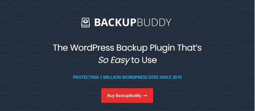 BackUpBuddy WordPress Backup Plugin page.