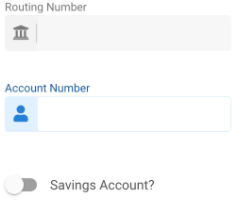 OnPay input employee routing and account number screen.