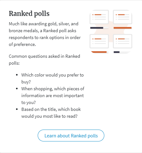 Ranked polls example from PickFu