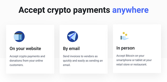 Bitpay landing page