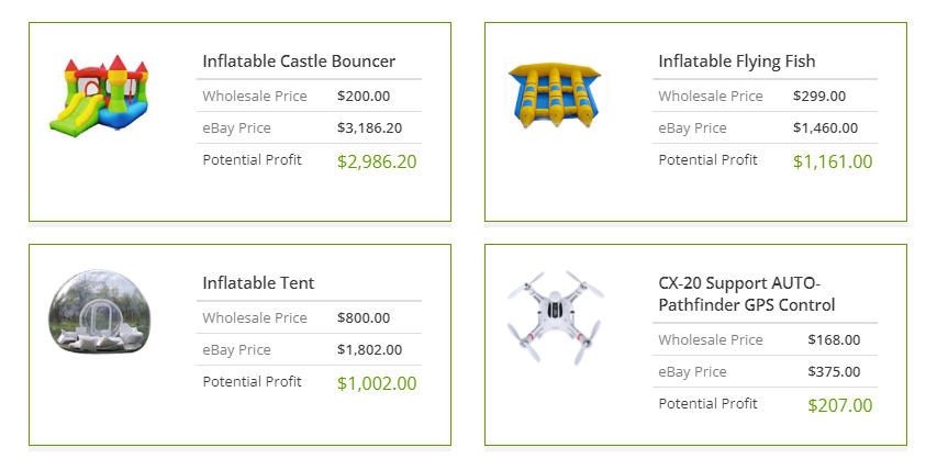 SaleHoo database price comparison image.