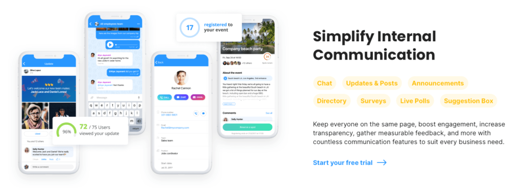Connecteam homepage.