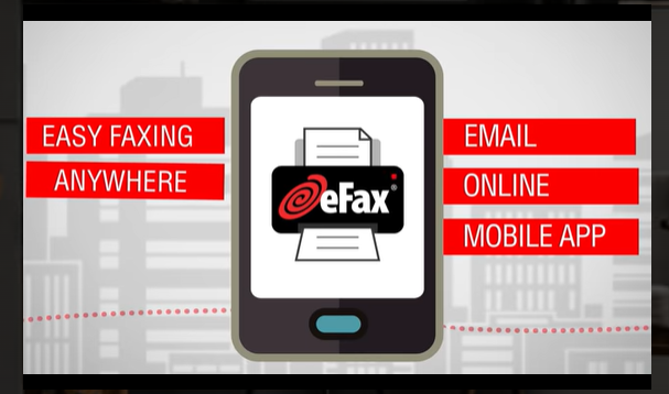 eFax home page.