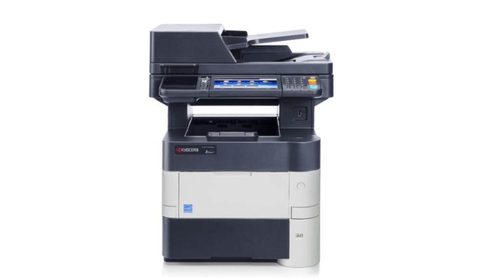 Kyocera ECOSYS M3550idn printer and copy machine image.