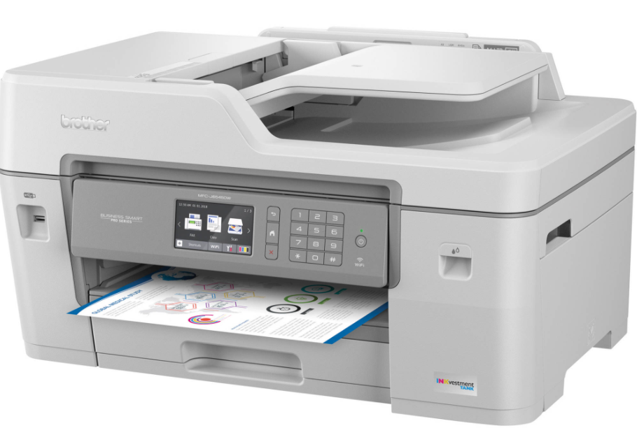 Brother MFC-J6545DW copy machine and printer image.