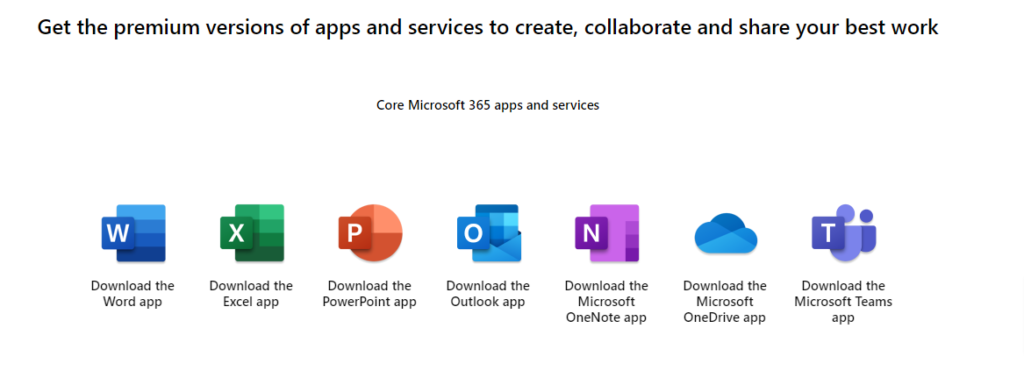 Microsoft 365 apps.