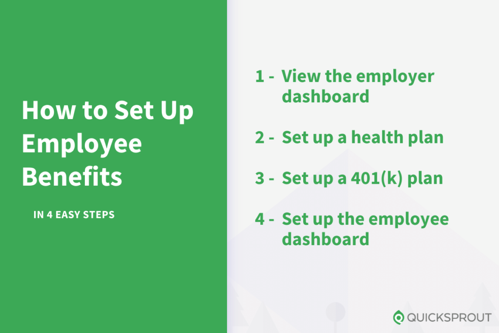 How to set up employee benefits in 4 easy steps.
