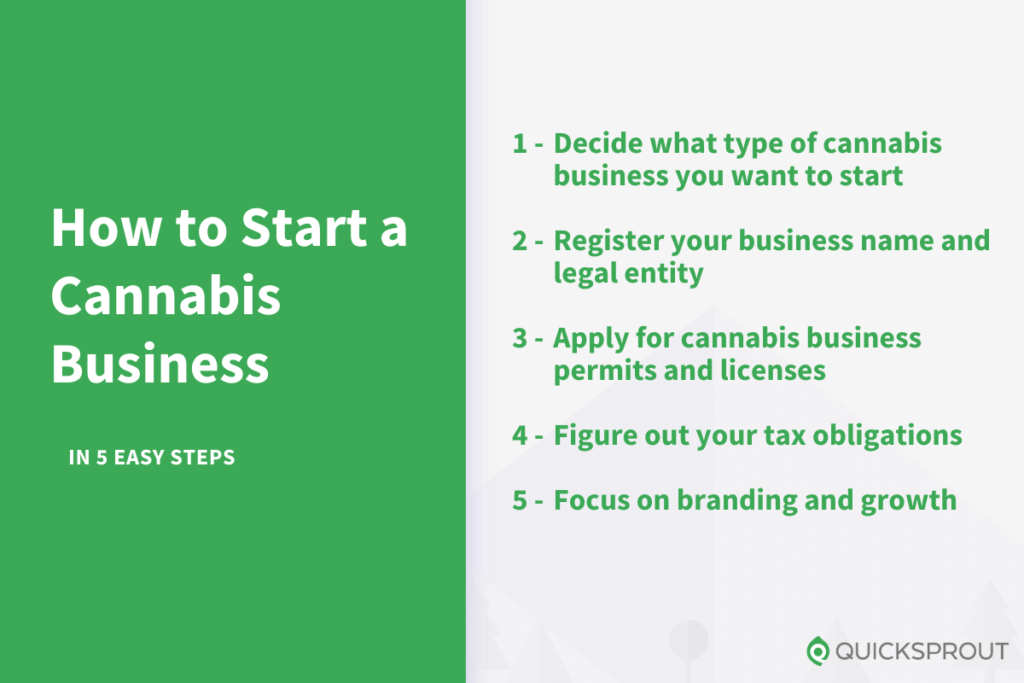 How to start a cannabis business in 5 easy steps.
