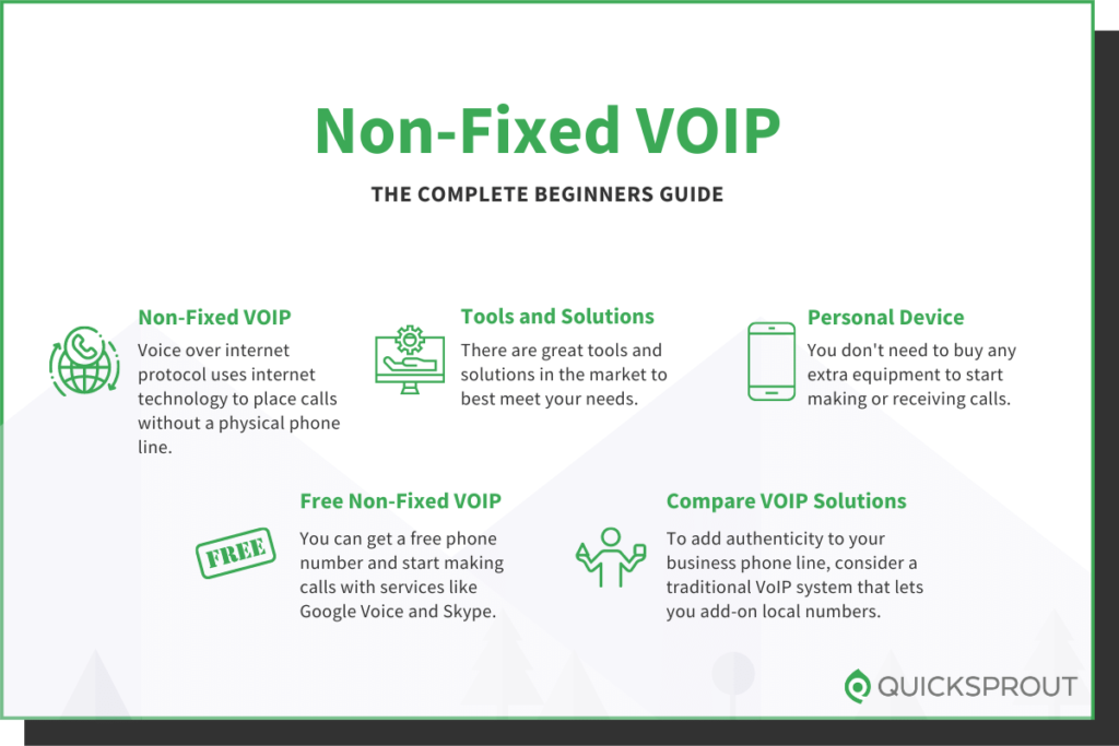 Quicksprout.com's complete beginner's guide to non-fixed voip.