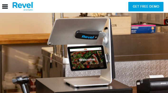 Revel landing page for POS systems