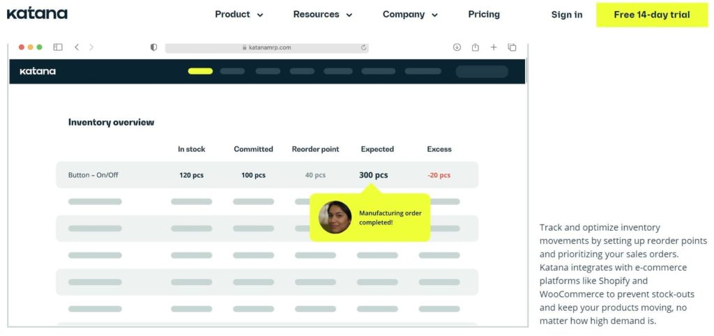 Katana MRP Homepage