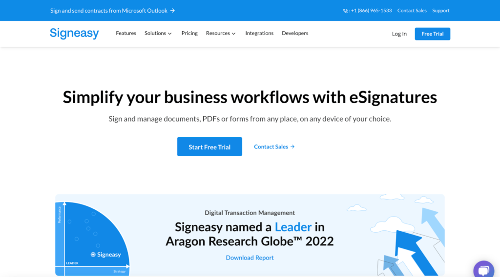 Signeasy home page