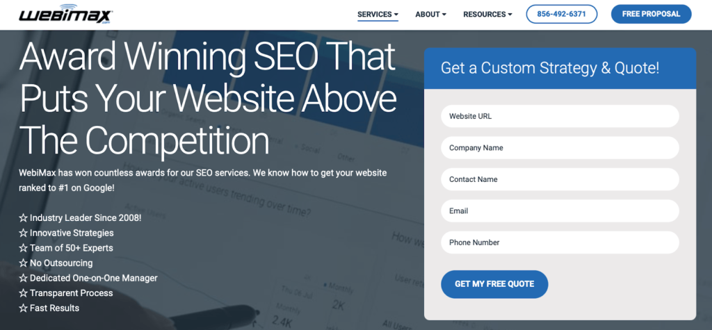 WebiMax SEO page