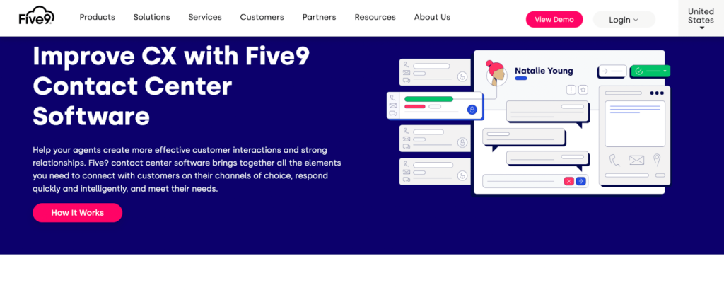 Five9 home page