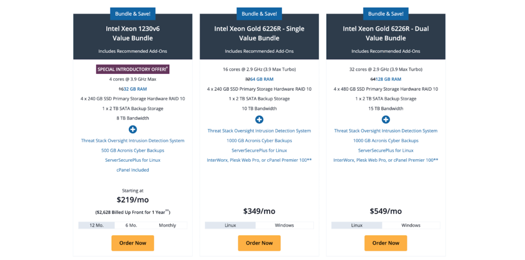 Liquid Web Pricing Plans