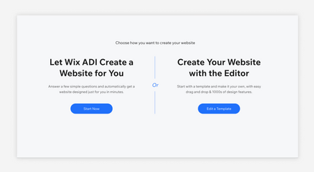 Wix website creator tool