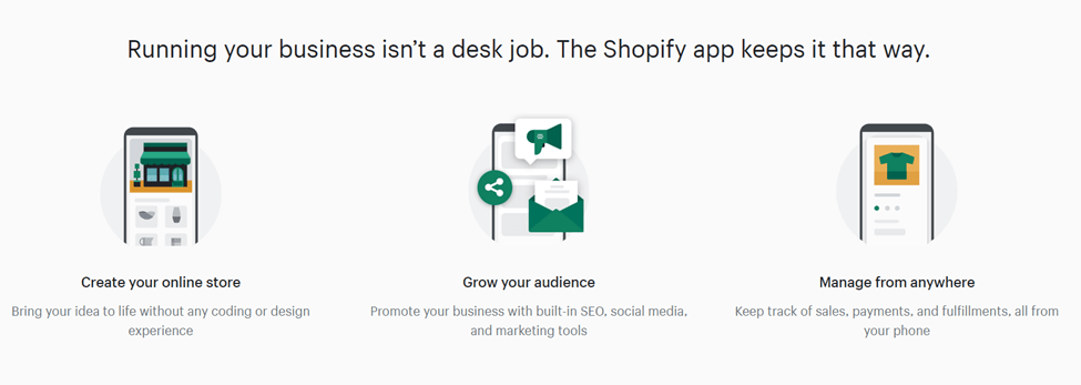 Shopify app page