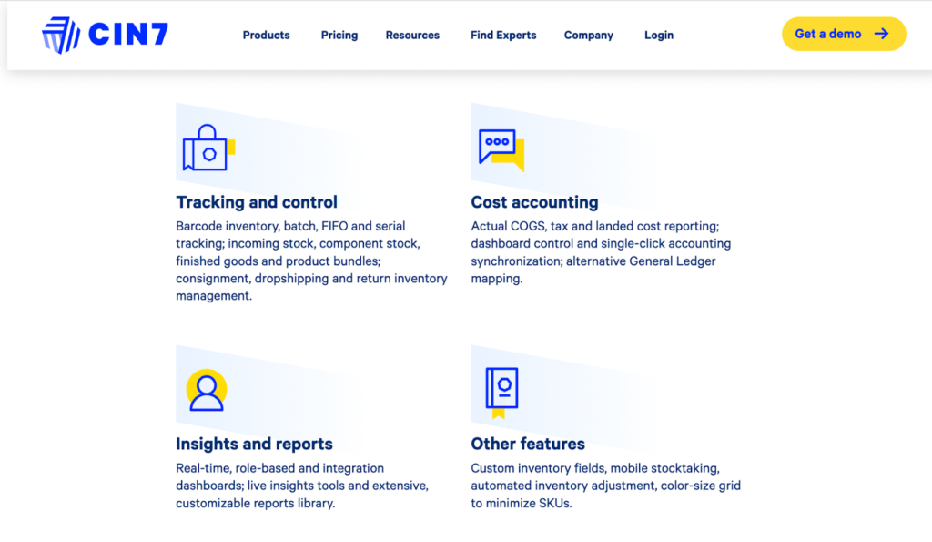 A screenshot of CIN7, a versatile inventory software tool that can suit a variety of needs.