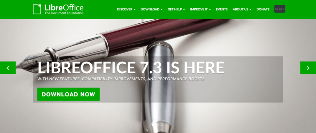 LibreOffice home page