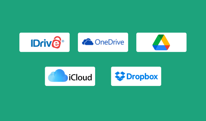Company logos for our best Dropbox alternatives