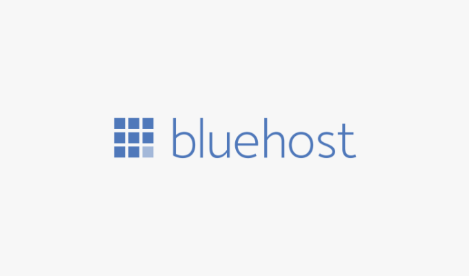 Company logo for Bluehost, one of our best GoDaddy alternatives