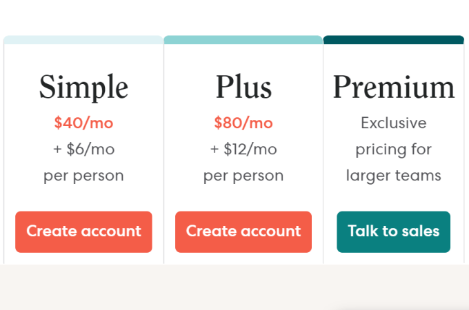 Gusto pricing page