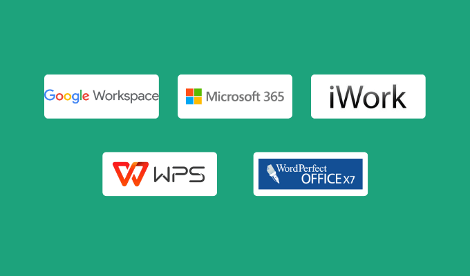 Company logos for our best Microsoft Office alternatives and competitors