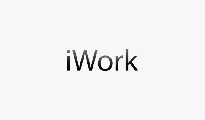 Company logo for iWork, one of our best Microsoft Office alternatives