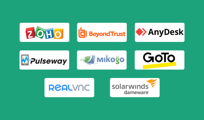 Company logos for our best TeamViewer alternatives and competitors