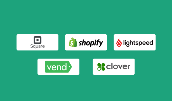 Company logos for our best POS systems for small businesses reviews