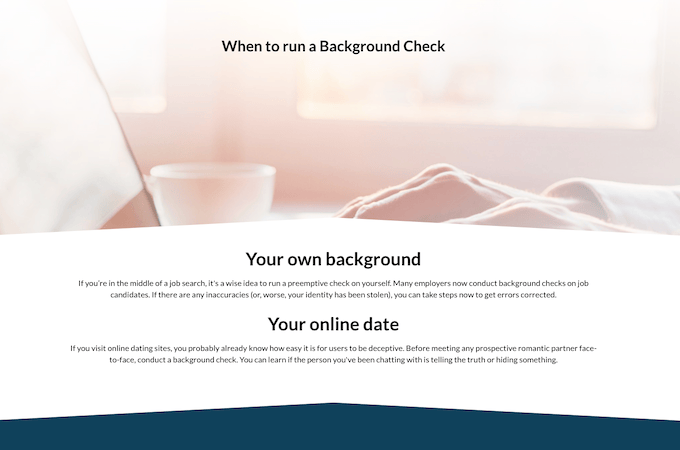 Intelius background check use cases