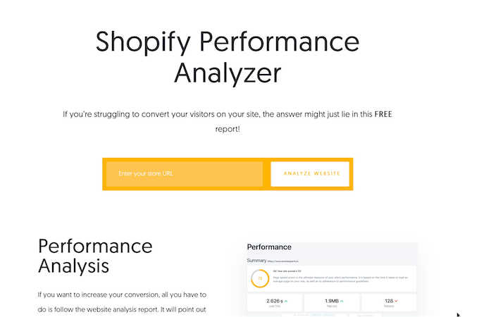 Shopify Performance Analyzer