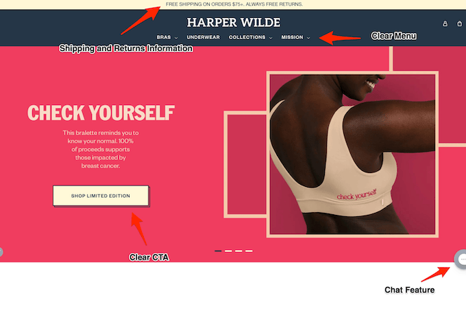 Harper Wilde home page.