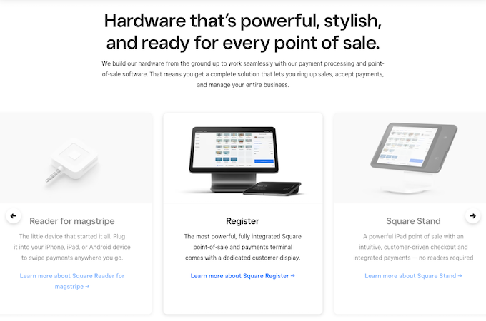 Square POS - POS hardware options