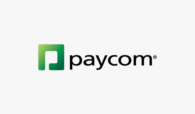 Paycom brand logo.