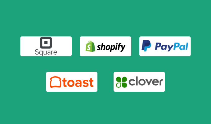 Company logos for our best mobile POS systems.