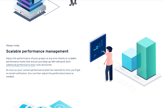 Screenshot of IONOS web hosting page - 2