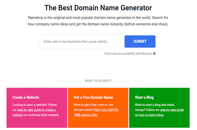 Compare the Best Domain Name Generators