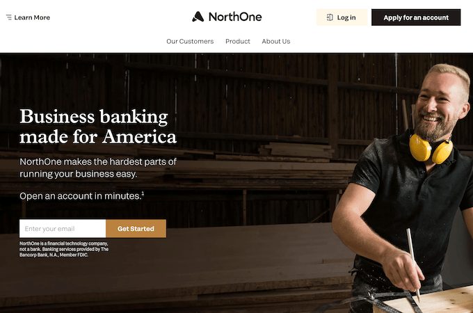 NorthOne home page.