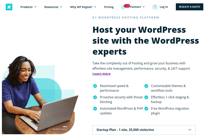 WP Engine WordPress hosting