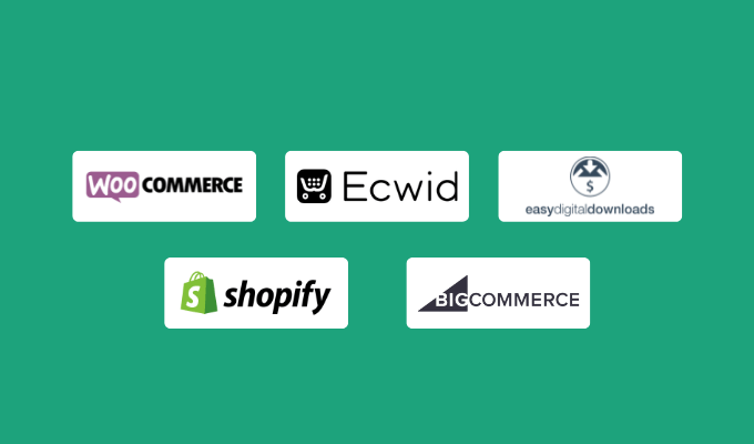 Company logos for our best WordPress ecommerce plugins reviews