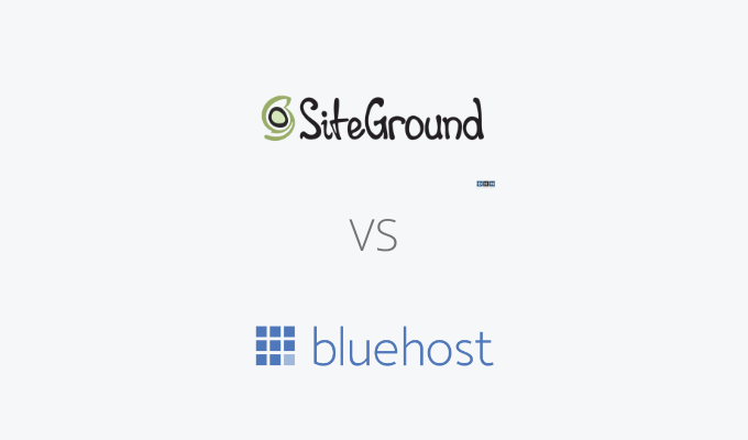 SiteGround vs. Bluehost